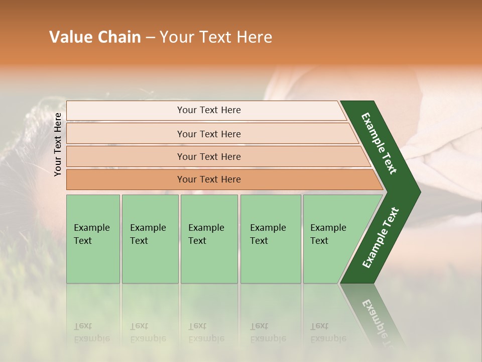 Girl Outdoor Sweet PowerPoint Template