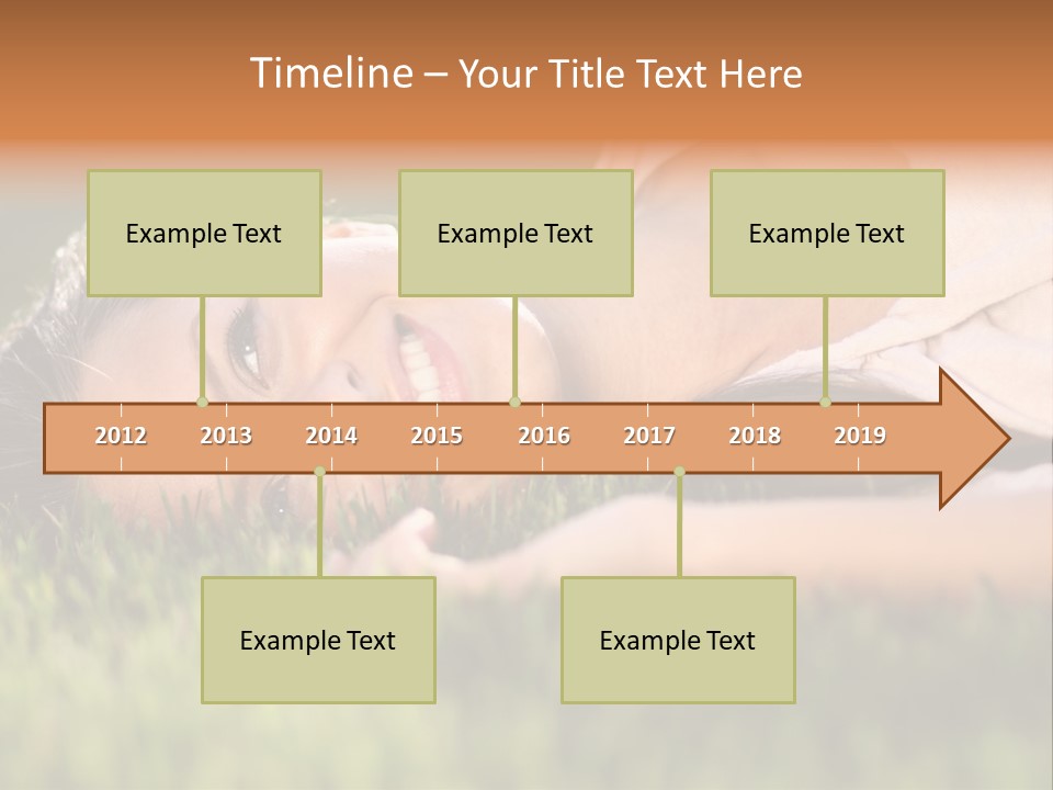 Girl Outdoor Sweet PowerPoint Template