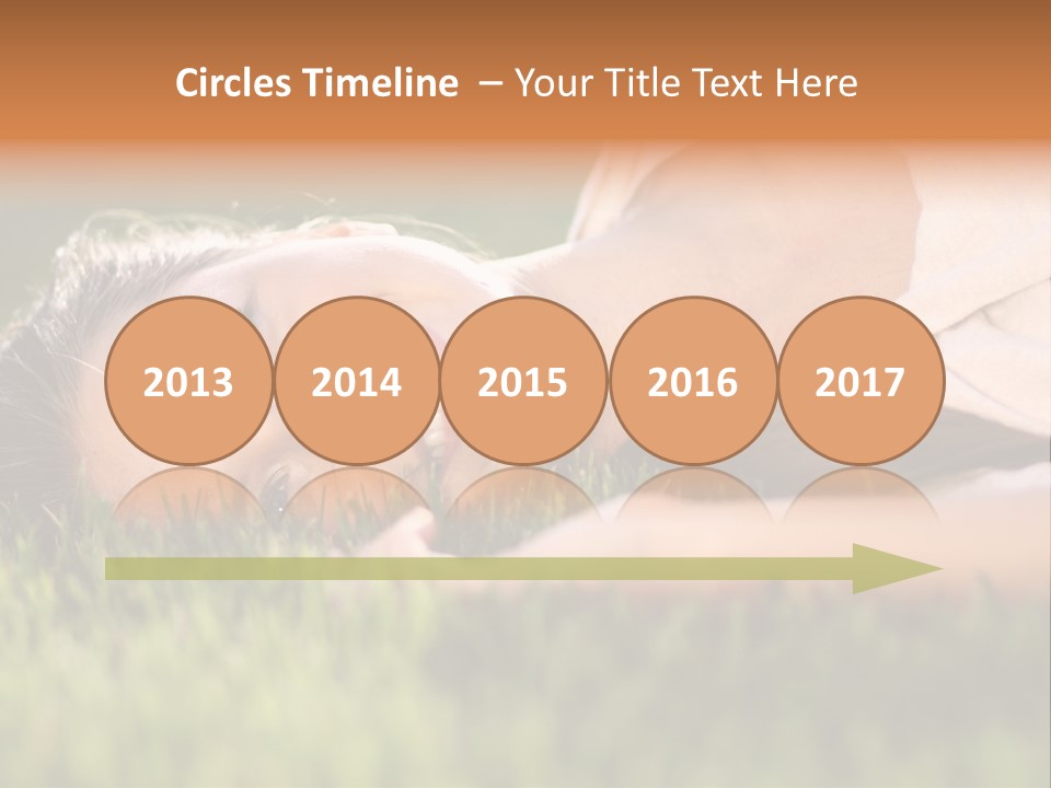 Girl Outdoor Sweet PowerPoint Template