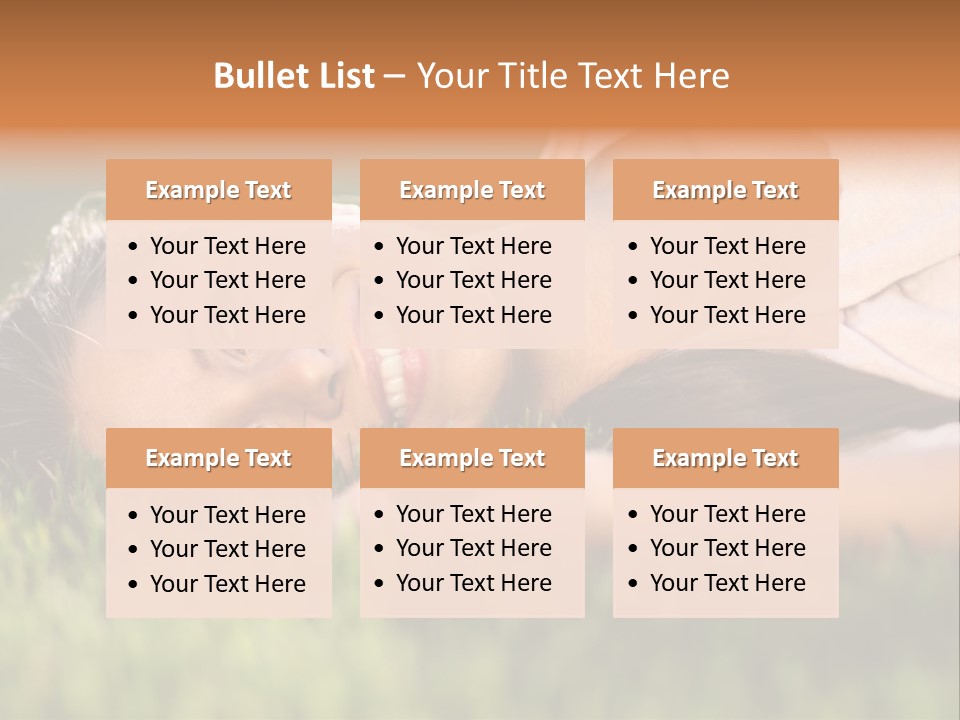 Girl Outdoor Sweet PowerPoint Template