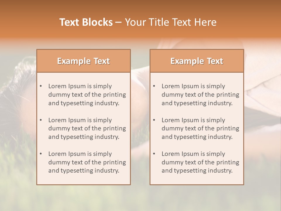 Girl Outdoor Sweet PowerPoint Template