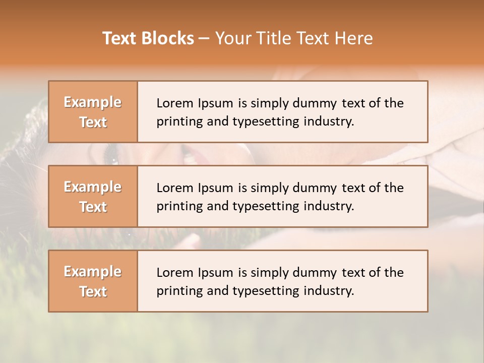 Girl Outdoor Sweet PowerPoint Template