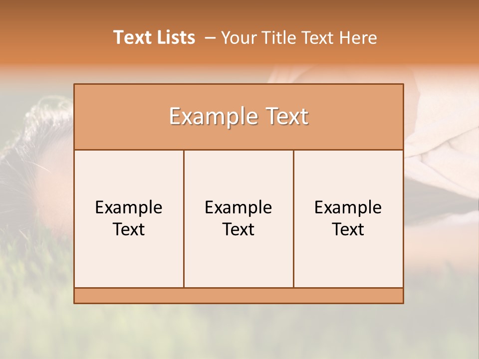 Girl Outdoor Sweet PowerPoint Template