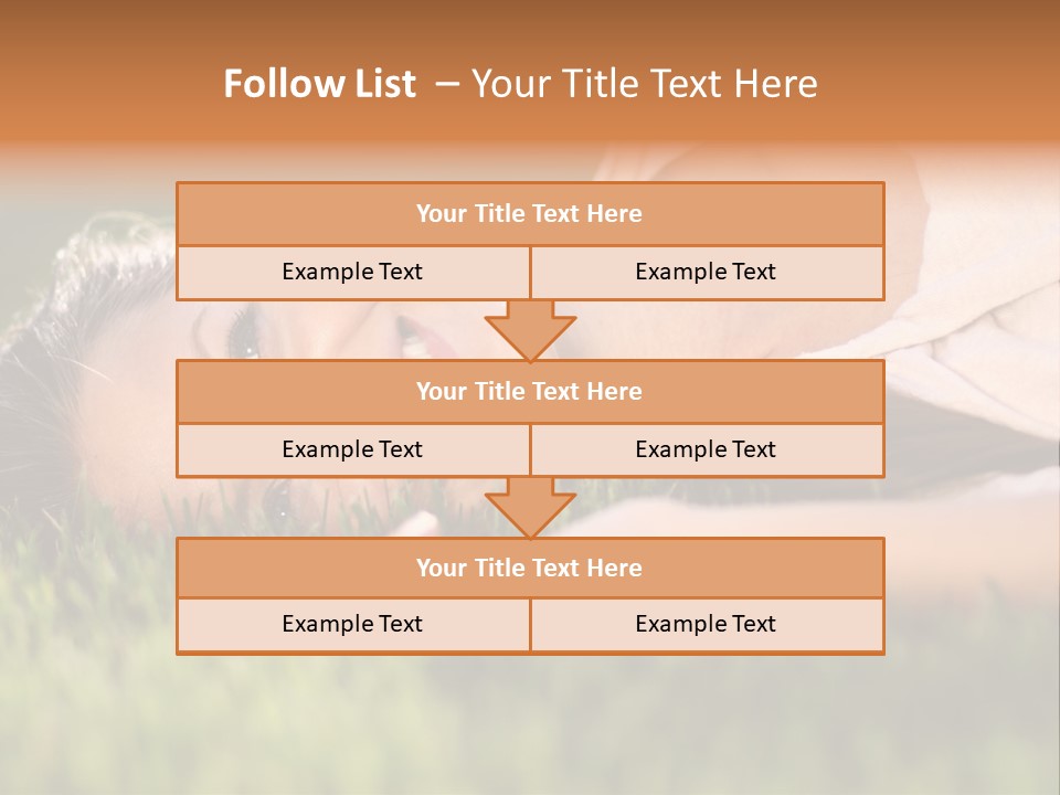 Girl Outdoor Sweet PowerPoint Template