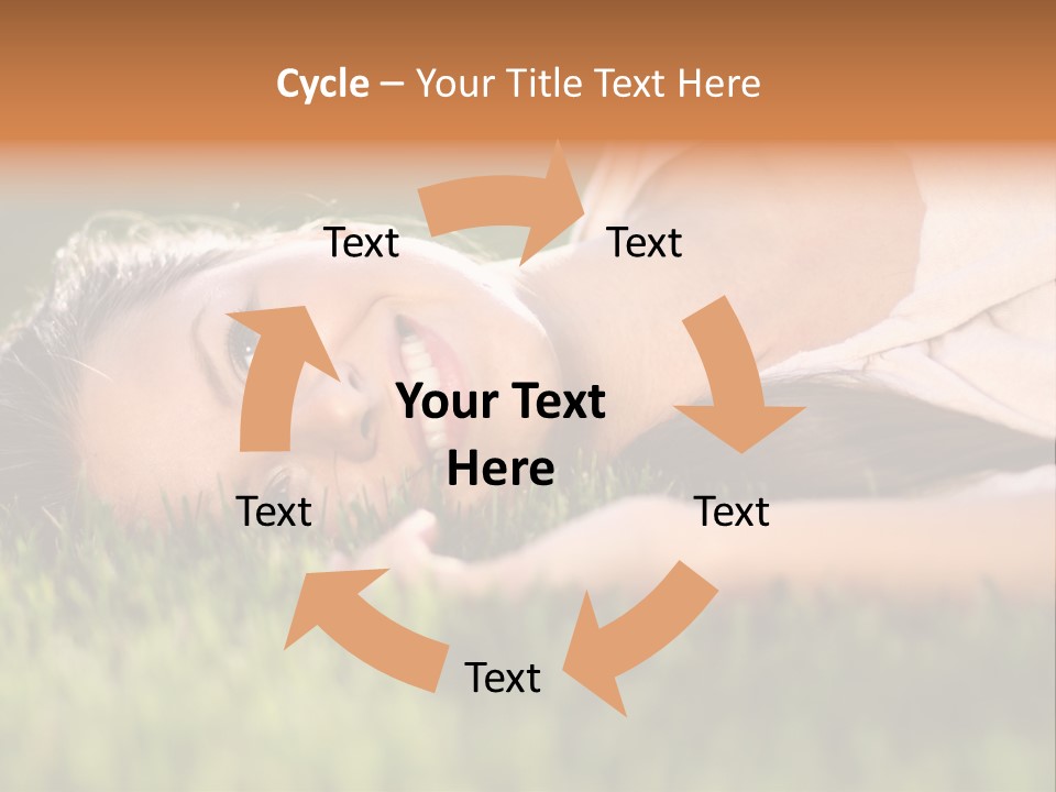 Girl Outdoor Sweet PowerPoint Template