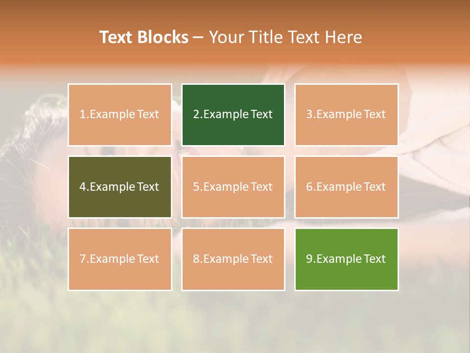 Girl Outdoor Sweet PowerPoint Template