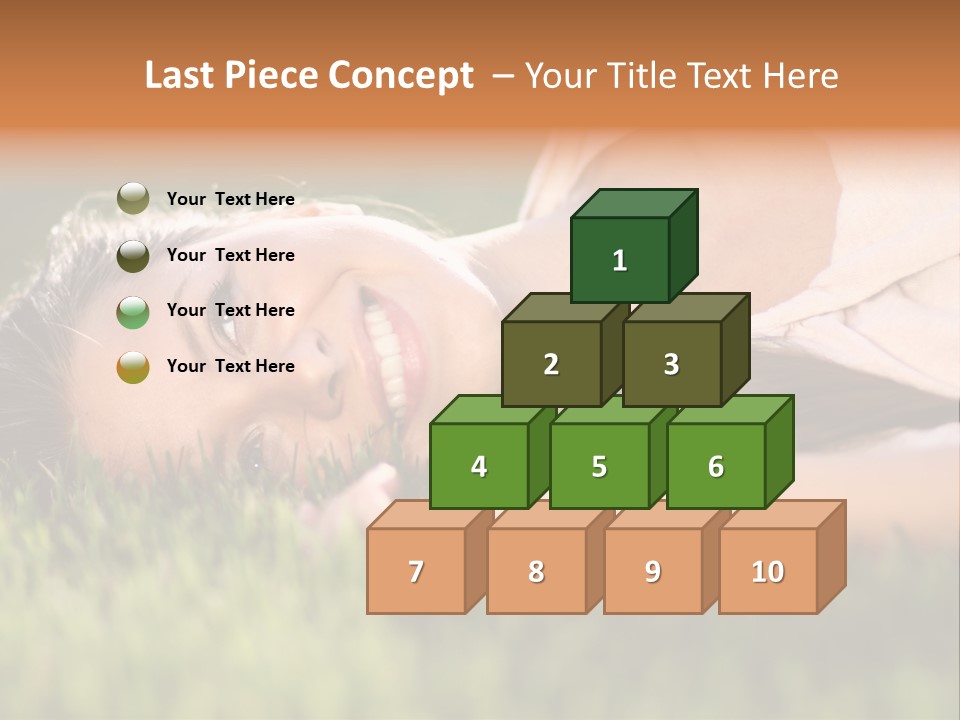 Girl Outdoor Sweet PowerPoint Template