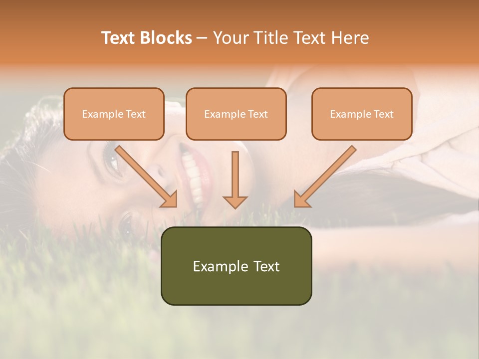 Girl Outdoor Sweet PowerPoint Template