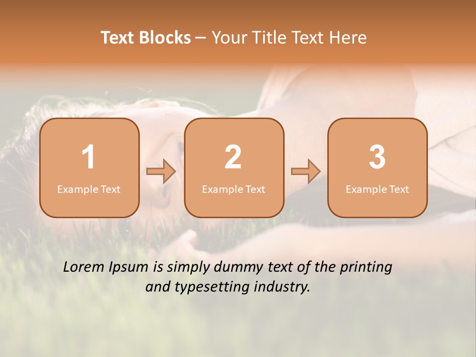 Girl Outdoor Sweet PowerPoint Template