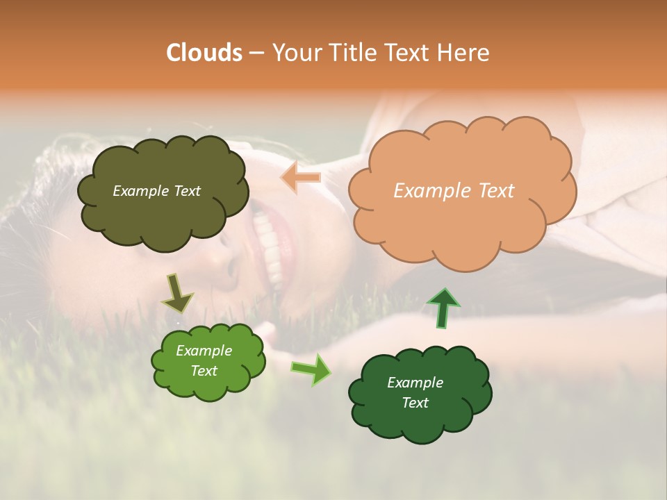 Girl Outdoor Sweet PowerPoint Template