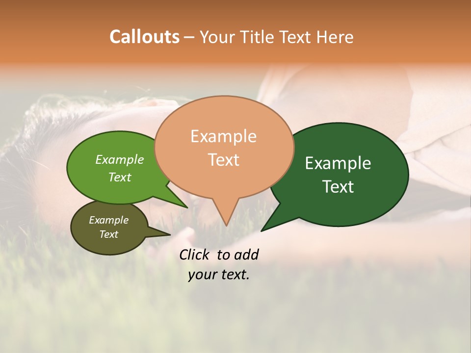 Girl Outdoor Sweet PowerPoint Template