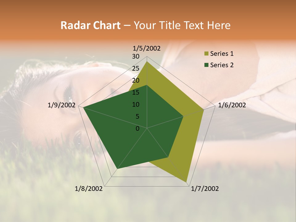 Girl Outdoor Sweet PowerPoint Template