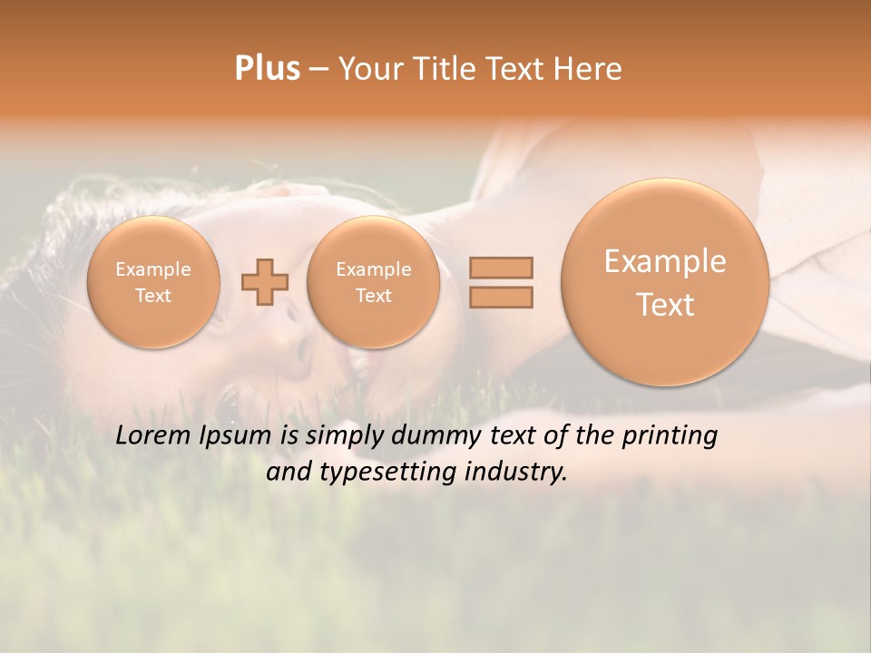 Girl Outdoor Sweet PowerPoint Template