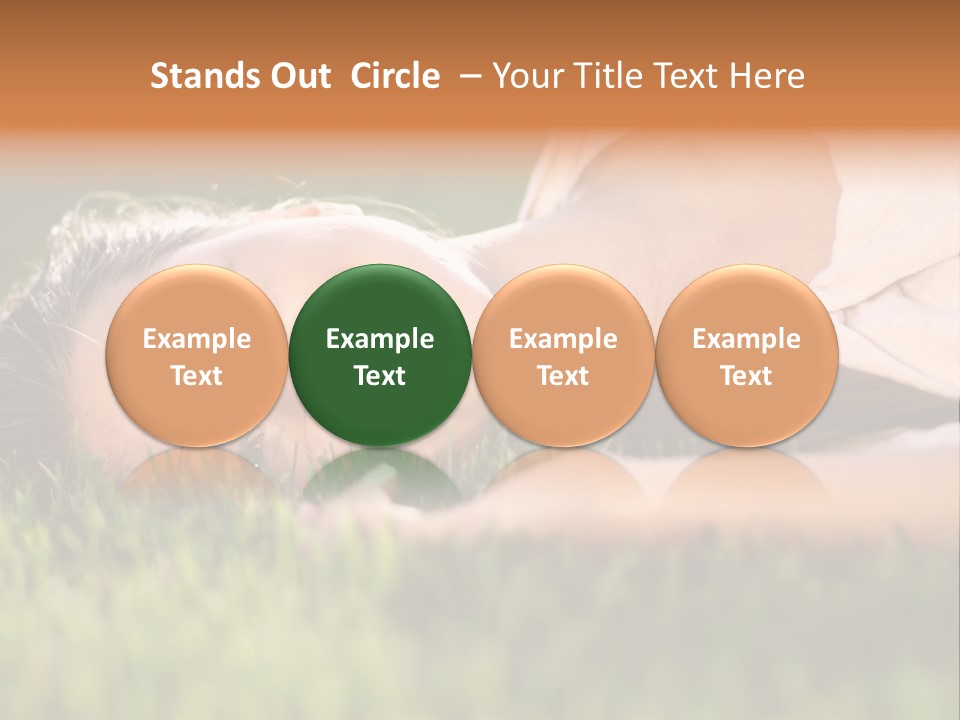 Girl Outdoor Sweet PowerPoint Template