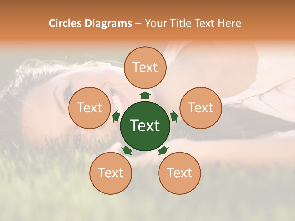 Girl Outdoor Sweet PowerPoint Template