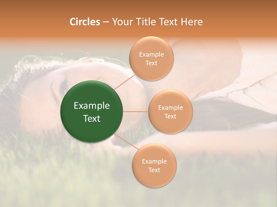 Girl Outdoor Sweet PowerPoint Template