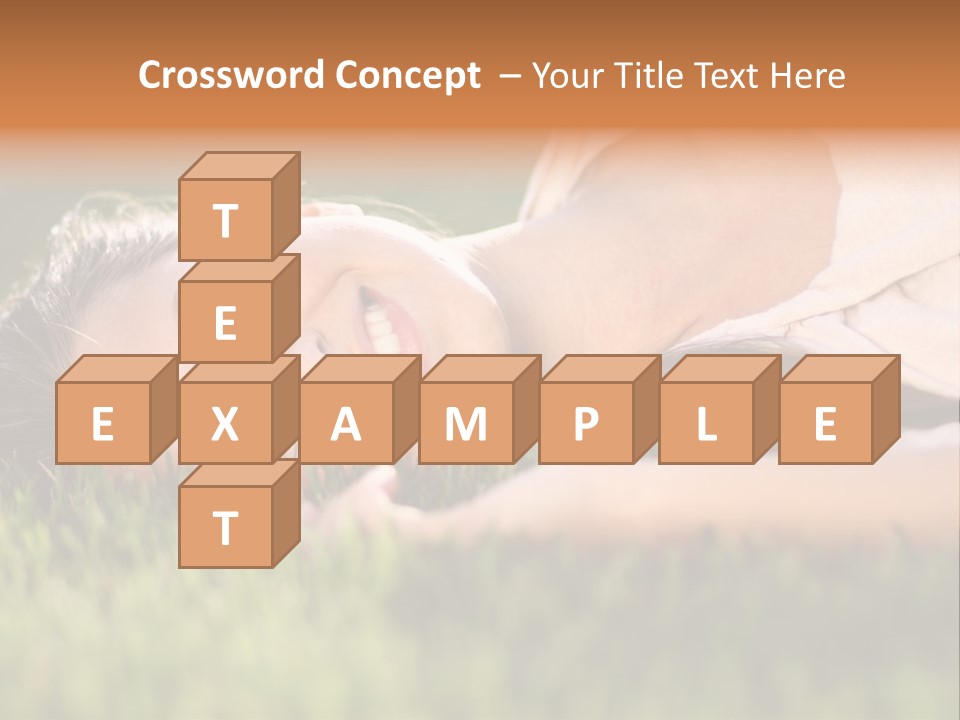 Girl Outdoor Sweet PowerPoint Template