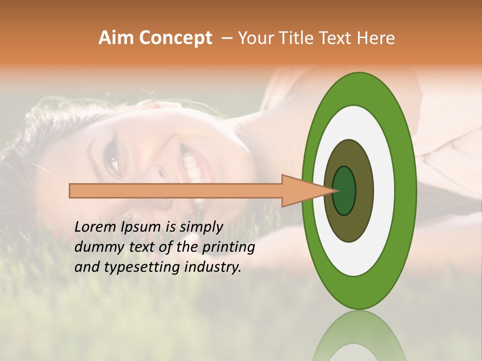 Girl Outdoor Sweet PowerPoint Template