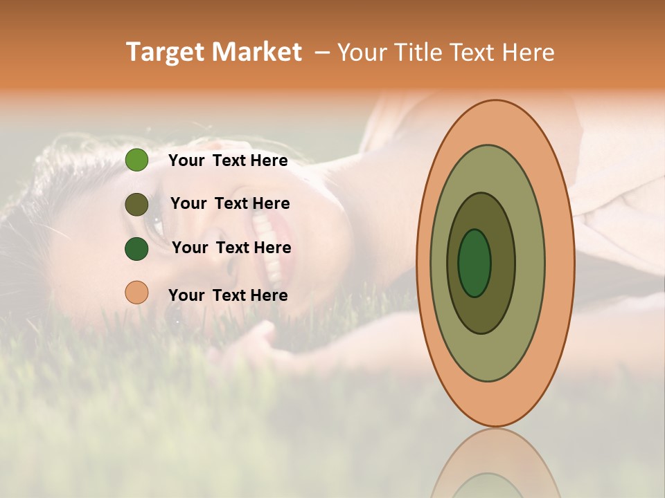 Girl Outdoor Sweet PowerPoint Template