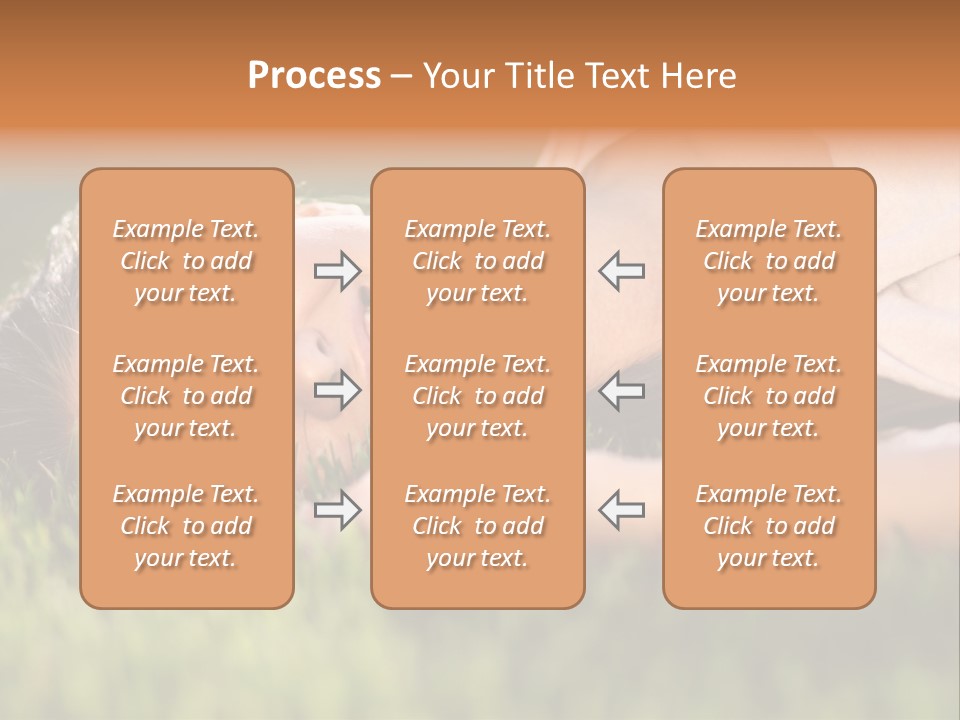 Girl Outdoor Sweet PowerPoint Template