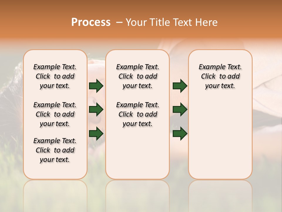 Girl Outdoor Sweet PowerPoint Template
