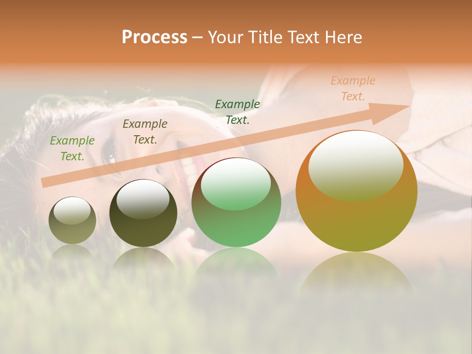 Girl Outdoor Sweet PowerPoint Template