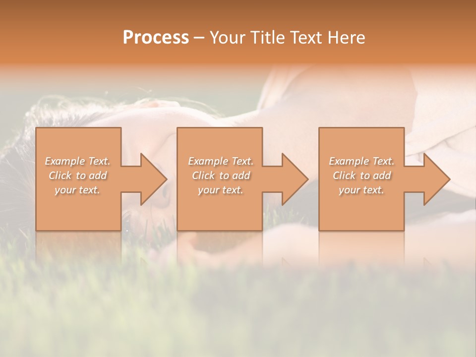 Girl Outdoor Sweet PowerPoint Template