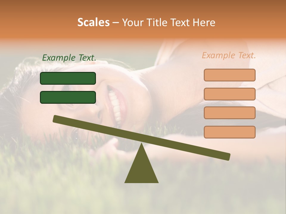 Girl Outdoor Sweet PowerPoint Template