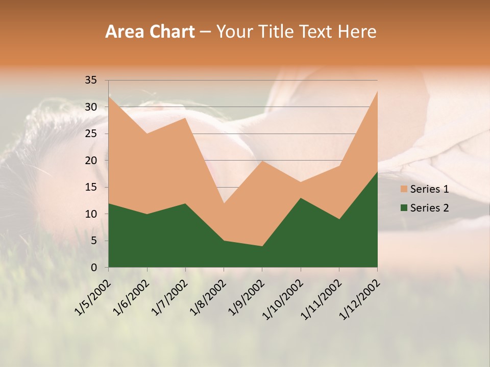 Girl Outdoor Sweet PowerPoint Template