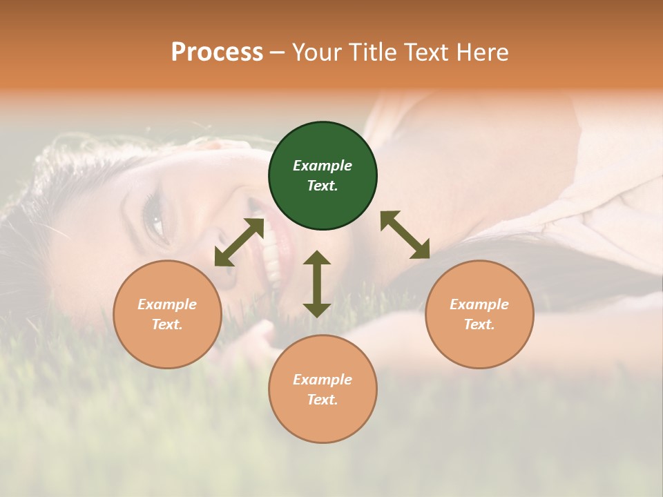 Girl Outdoor Sweet PowerPoint Template