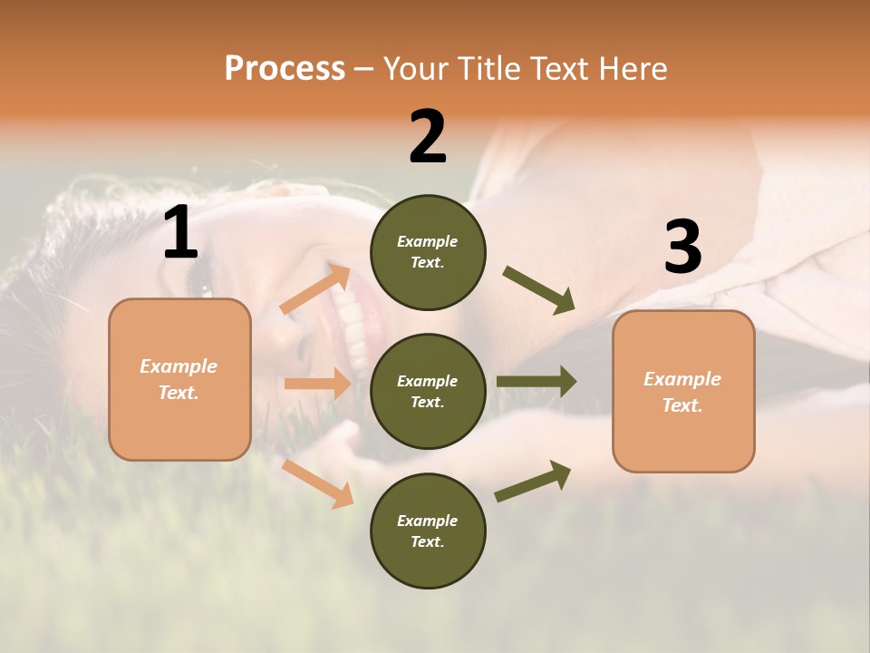 Girl Outdoor Sweet PowerPoint Template