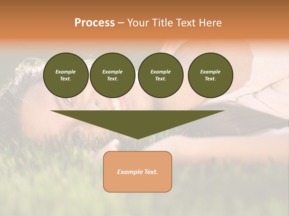 Girl Outdoor Sweet PowerPoint Template