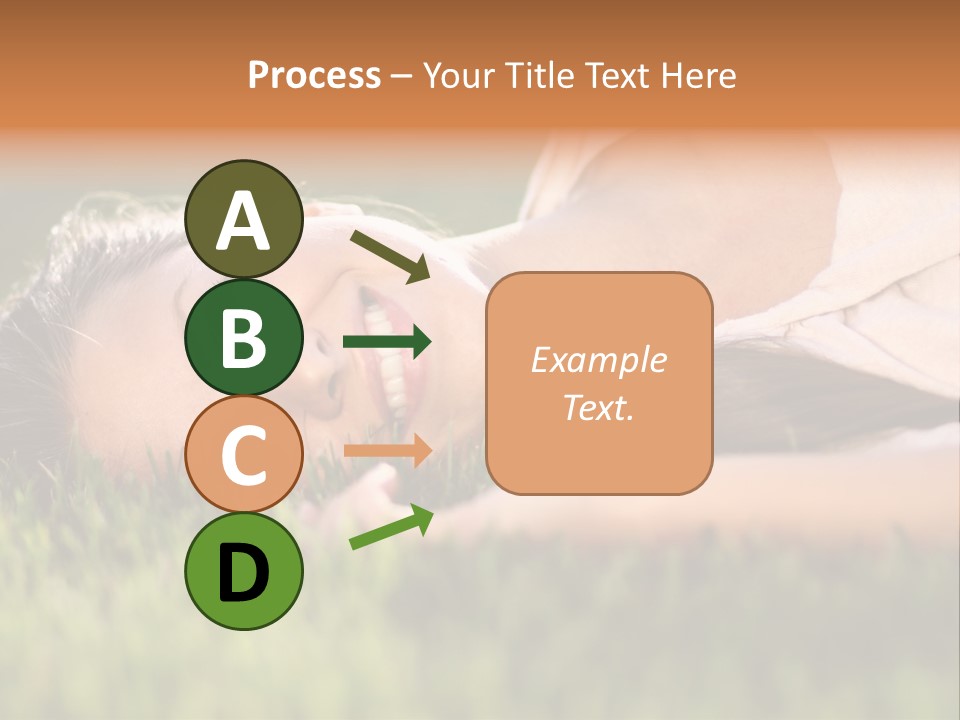 Girl Outdoor Sweet PowerPoint Template