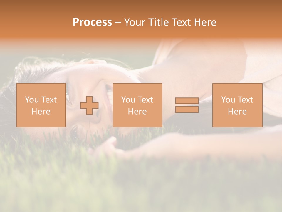 Girl Outdoor Sweet PowerPoint Template