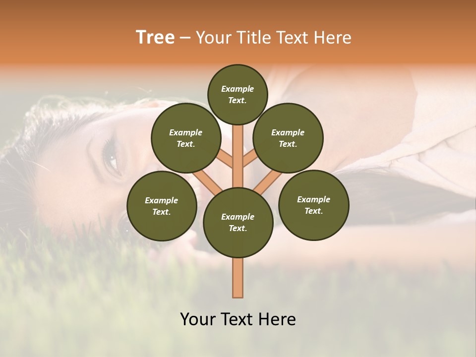 Girl Outdoor Sweet PowerPoint Template