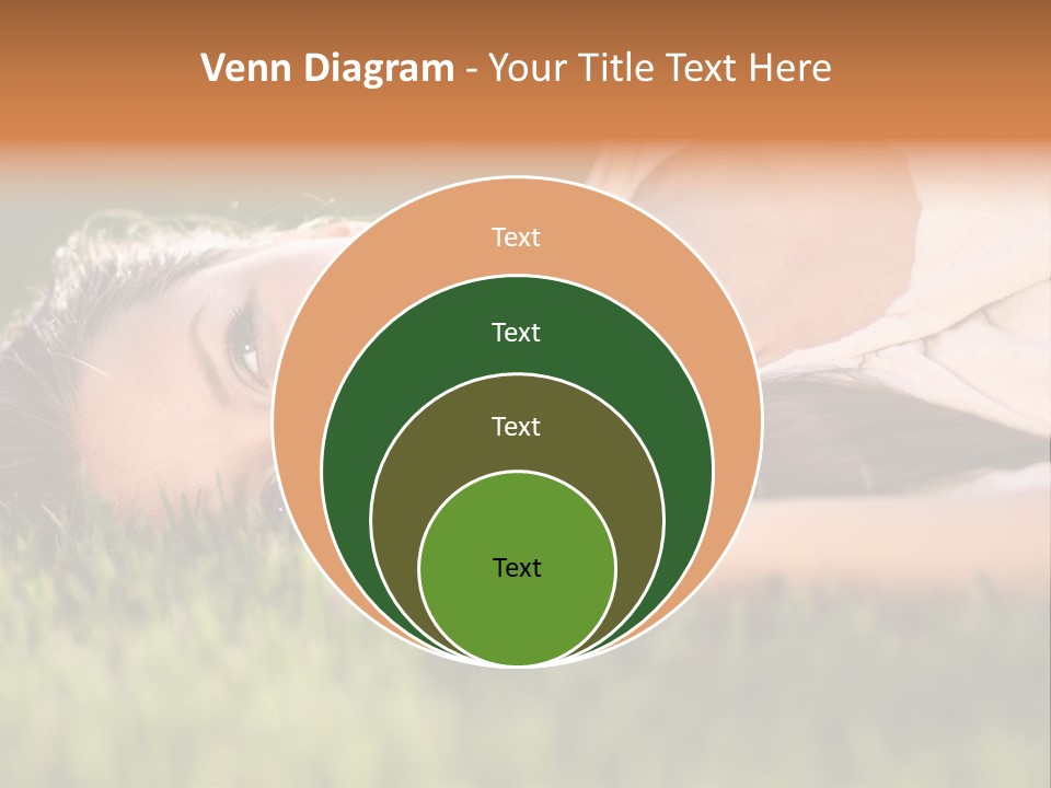 Girl Outdoor Sweet PowerPoint Template