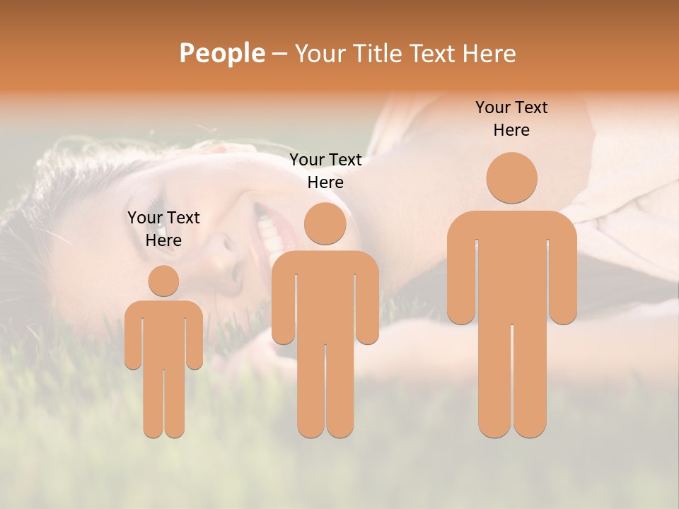 Girl Outdoor Sweet PowerPoint Template