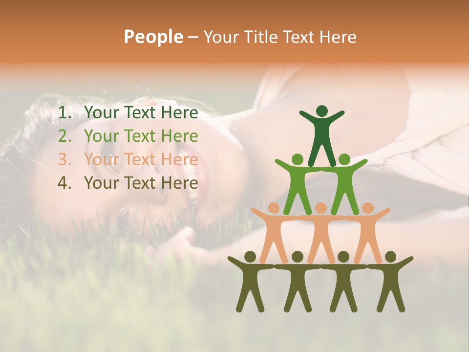 Girl Outdoor Sweet PowerPoint Template