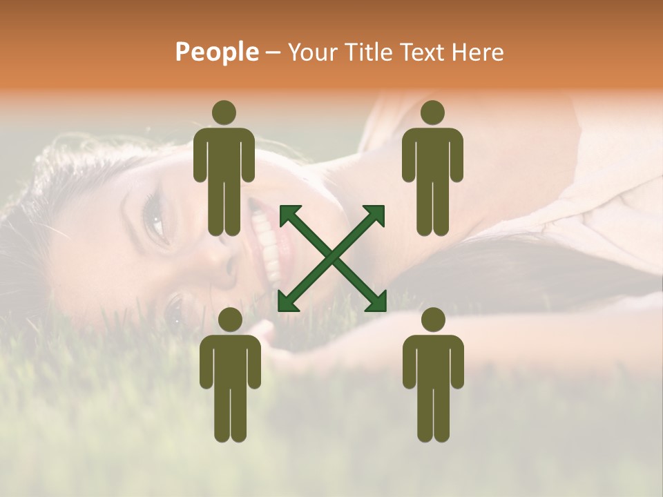 Girl Outdoor Sweet PowerPoint Template