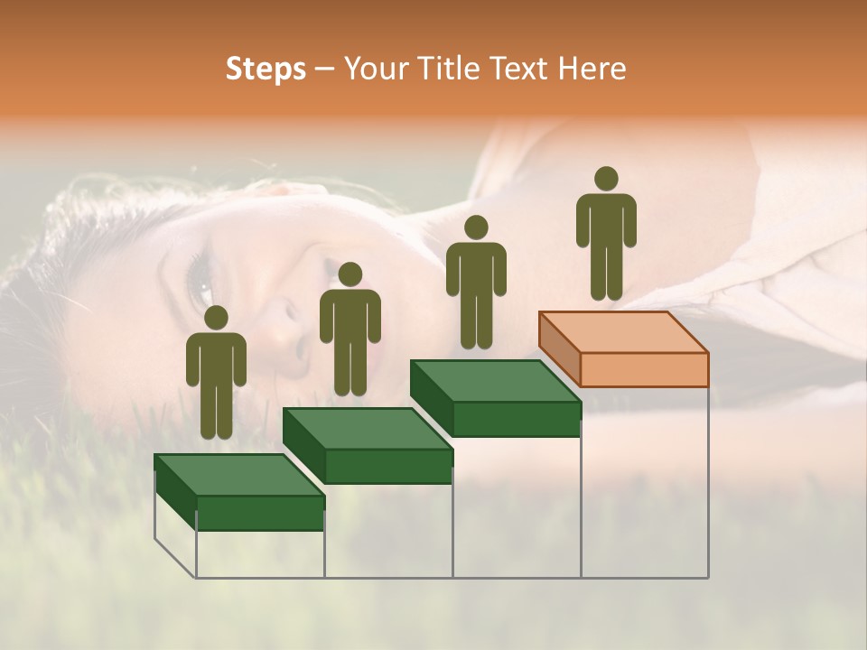 Girl Outdoor Sweet PowerPoint Template