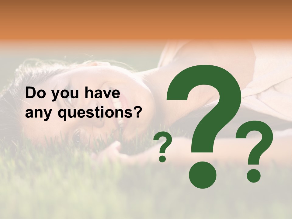 Girl Outdoor Sweet PowerPoint Template