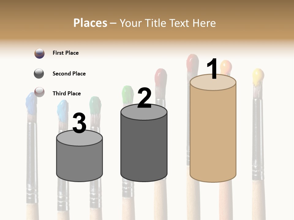 Watercolors Blue Paint PowerPoint Template