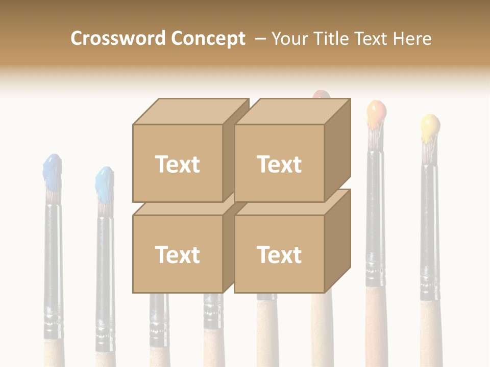 Watercolors Blue Paint PowerPoint Template