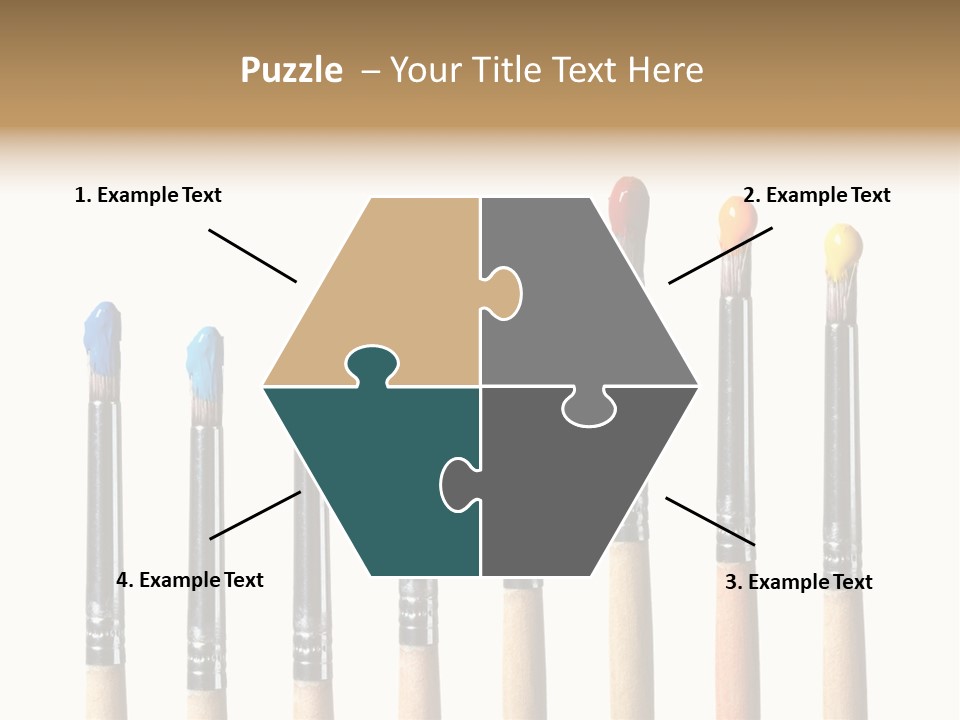 Watercolors Blue Paint PowerPoint Template