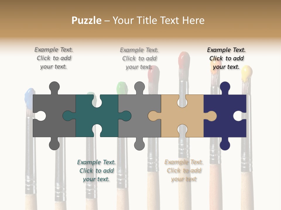 Watercolors Blue Paint PowerPoint Template