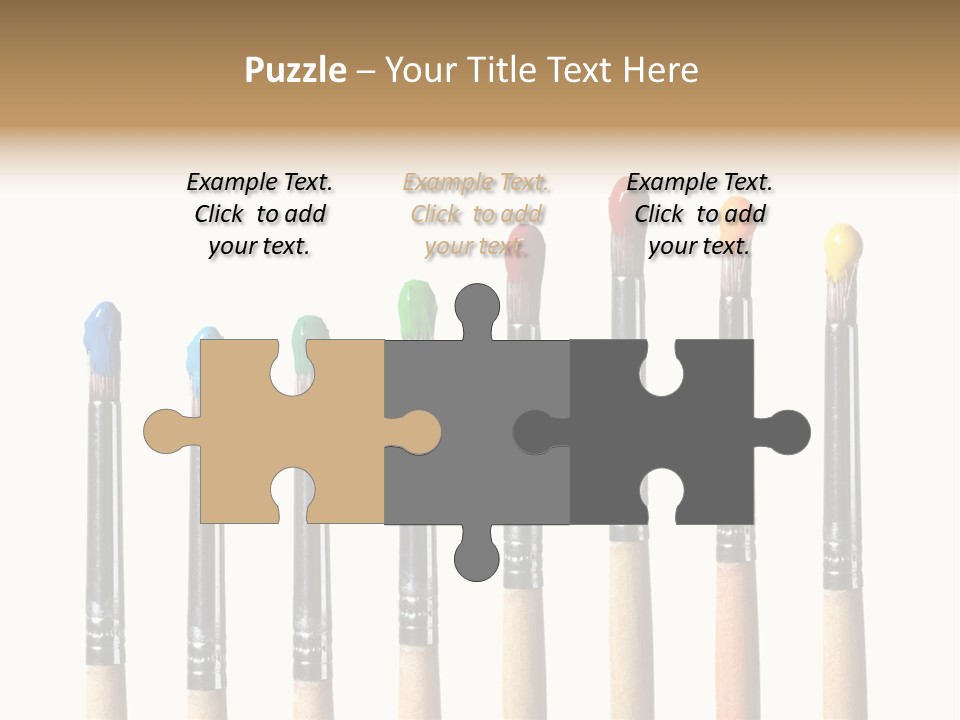 Watercolors Blue Paint PowerPoint Template