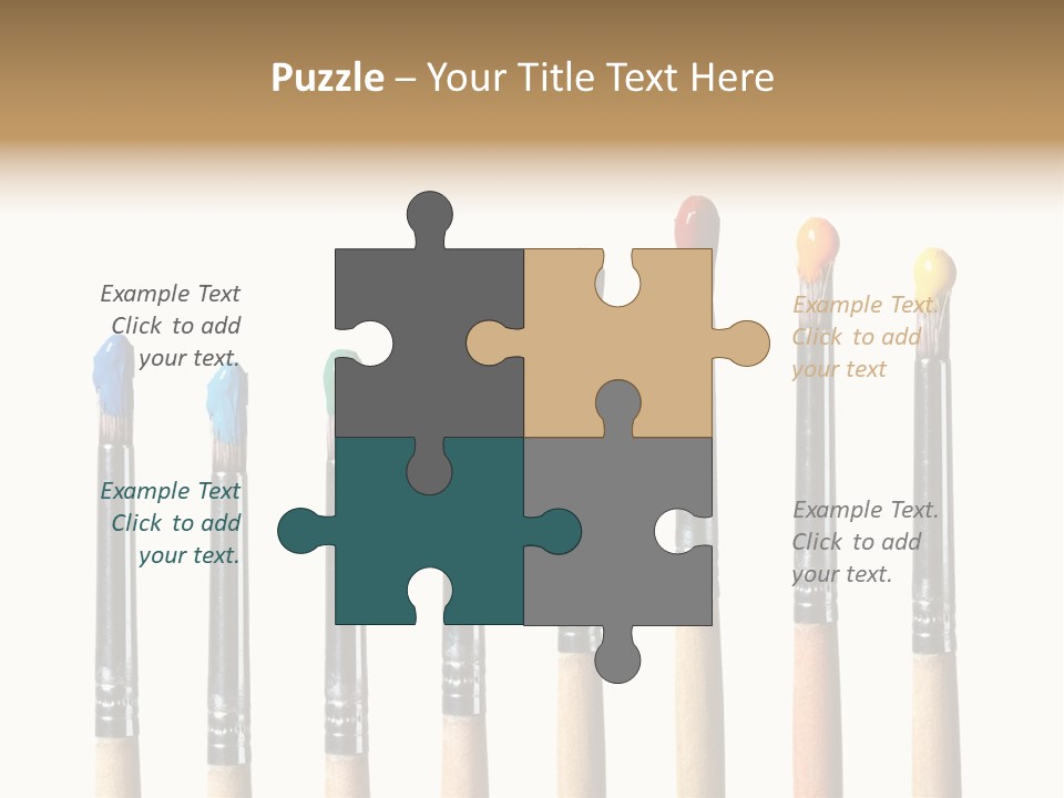 Watercolors Blue Paint PowerPoint Template