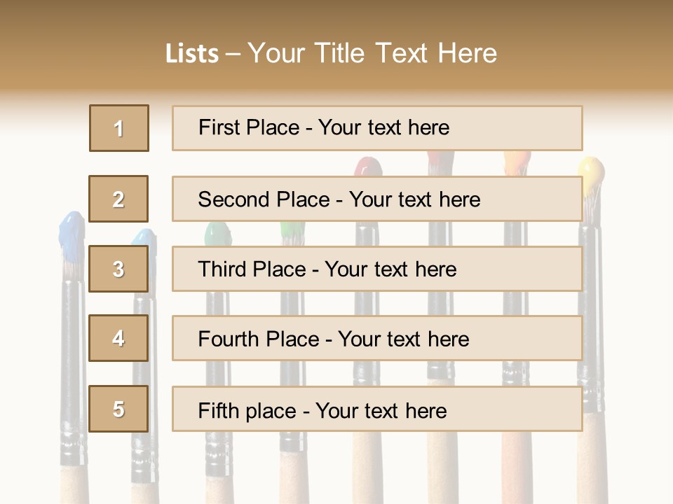 Watercolors Blue Paint PowerPoint Template
