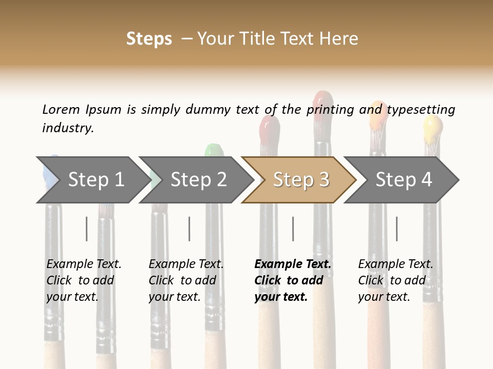 Watercolors Blue Paint PowerPoint Template