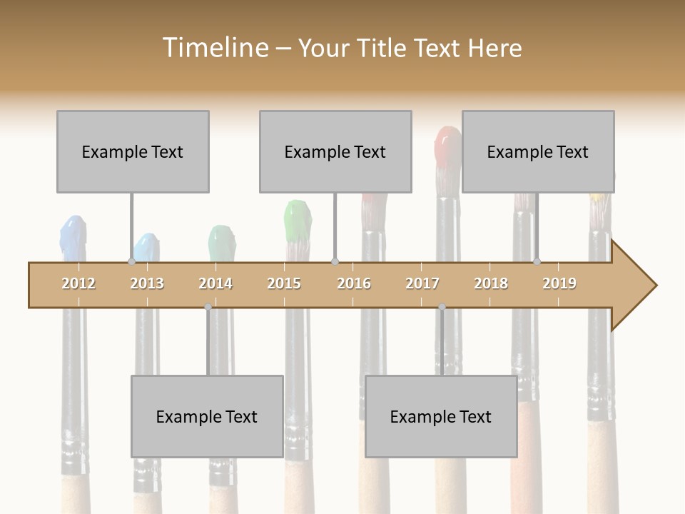 Watercolors Blue Paint PowerPoint Template